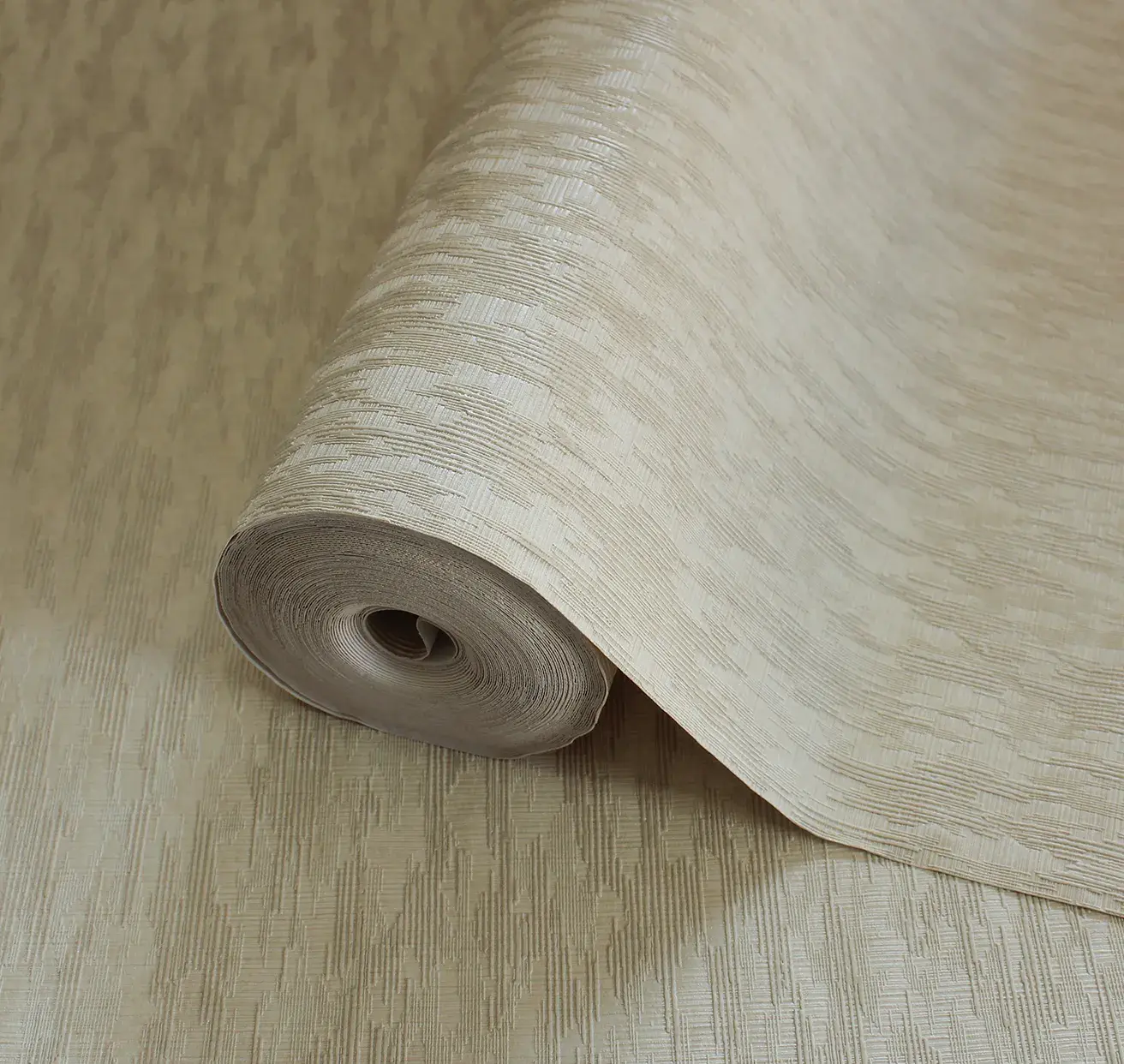 Beige Embossed Wallpaper – Understated Shimmer (24108-2)